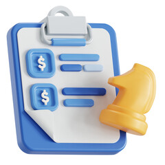 Fototapeta premium Business strategy 3D icons