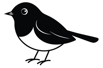 Cute Robin on Vector Illustration Design 