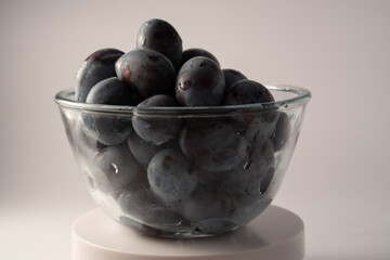 plum fruit bowl rotating