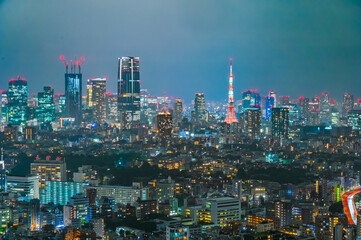 Fototapeta premium 日本の首都東京の夜景