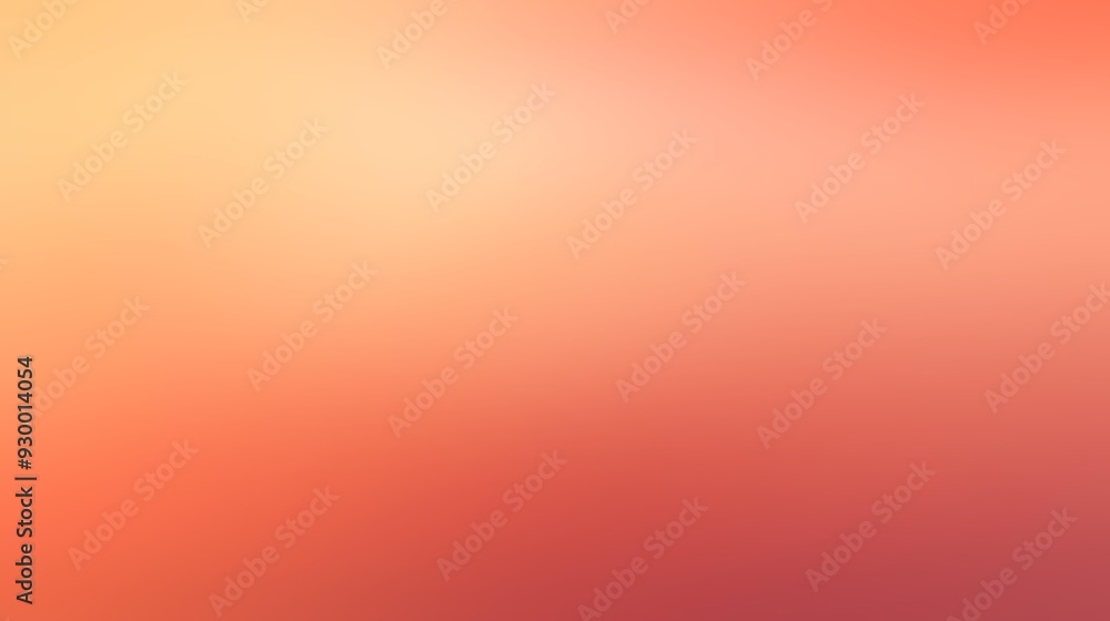 Poster peach color gradient background with warm, soft transitions and delicate hues