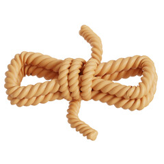 3D illustration of rope for hiking equipment