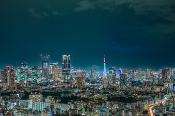 Obraz premium 日本の首都東京の夜景