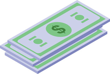 Stack of dollar bills is shown, representing concepts such as finance, wealth, and currency
