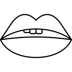 Human Lips Icon