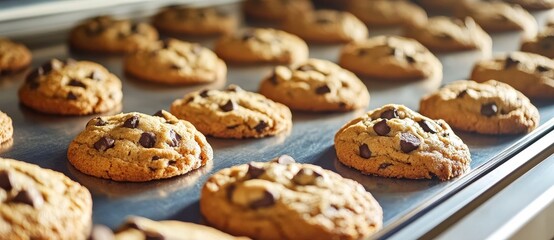 Making cookies with text copyspace for the food industry