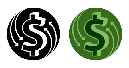 Money Back Dollar Icon M_2408002