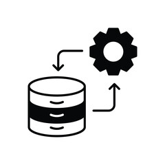 Data Synchronization icon vector stock illustration