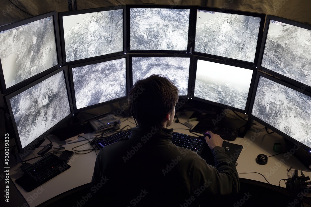 Poster an aspiring video game developer works behind the scenes on a new project