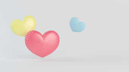 Colourful heart shape