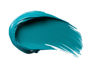 ocean blue brush stroke isolated on white background