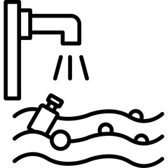 Polluted Water Icon