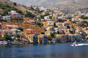 the town of Symi on the island of Symi