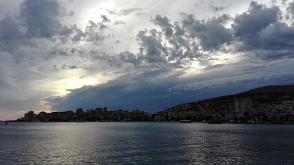 city ​​panorama in Albania, Saranda