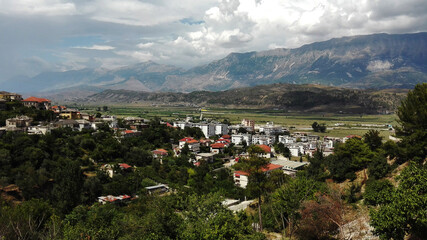panorama of mountains in Albania