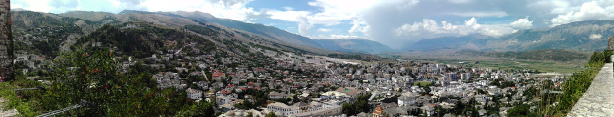 panorama of mountains in Albania