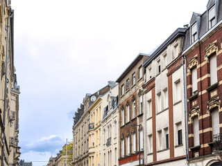 Antique building view in Esch-sur-Alzette, Luxembourg