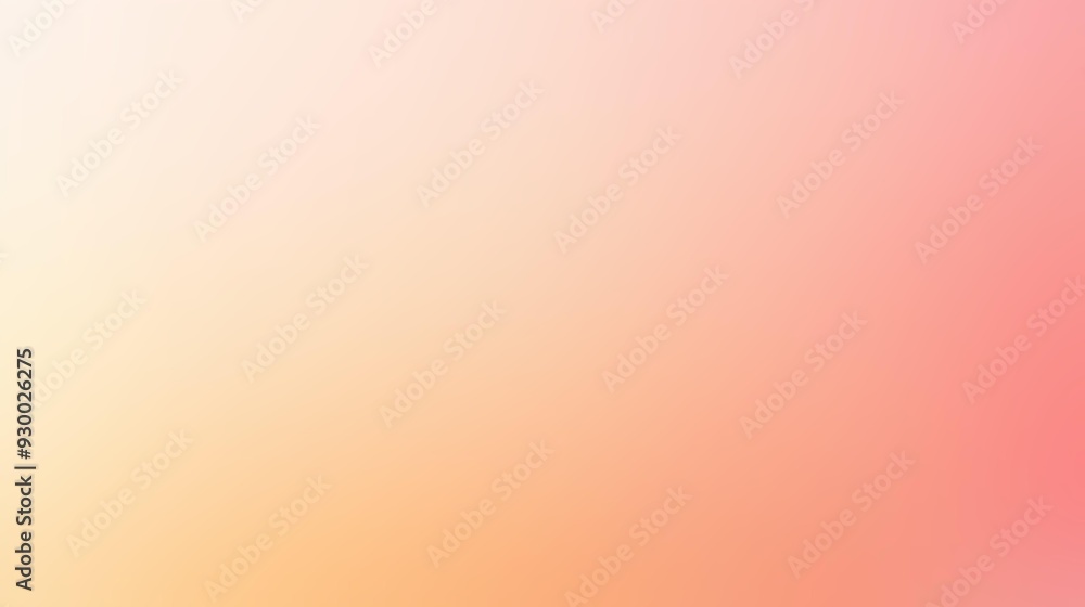 Poster peach color gradient background with warm, soft transitions and delicate hues