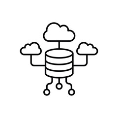 Data Aggregation icon vector stock illustration