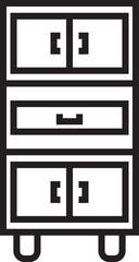 Cupboard Line Icon