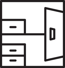 Closet Line Icon