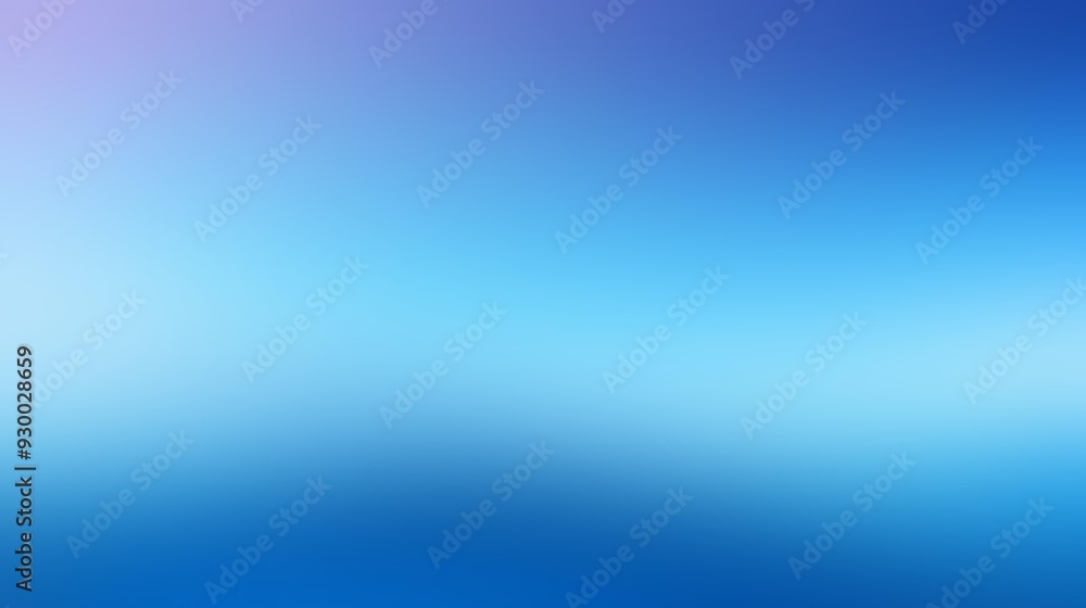 Poster blue color gradient background with soft shading and tranquil, soothing tones