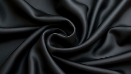 Fototapeta premium Abstract luxury black fabric cloth texture background.
