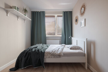 Comfortable guest room with big bed