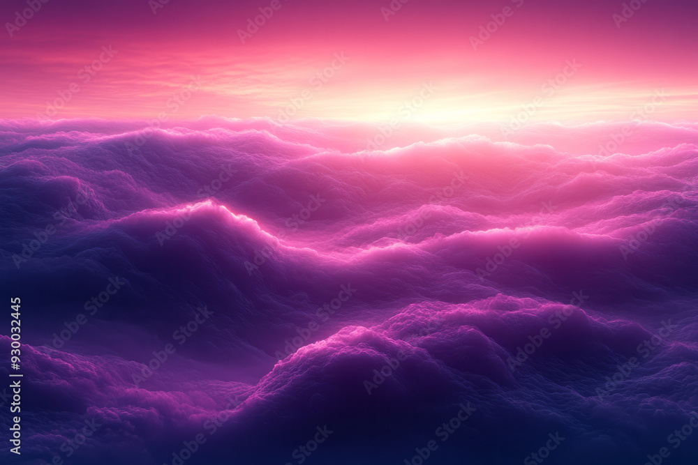 Aufkleber A smooth gradient from deep purple to soft pink, creating a serene and elegant backdrop for any design project,