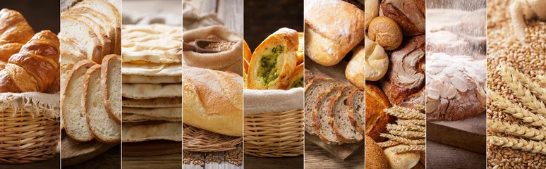 Rollo Brot food collage of fresh baked bread  © Nitr