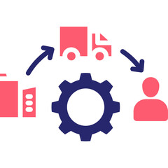 Supply Chain Management Icon