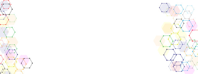 Abstract cube hexagon shape background. Geometric abstract background with simple hexagonal elements.