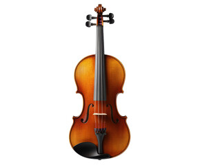 Fototapeta premium Classic violin isolated on white background. PNG transparent.