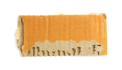 Recycled craft torn paper texture as background.