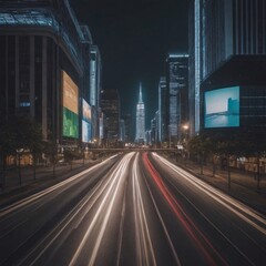 Naklejka premium Modern City Road