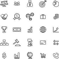 business and icons set, Financial Business Banking UI Concept