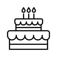 Birthday Cake Vector Icon