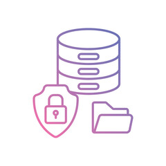 Data Regulation icon vector stock illustration