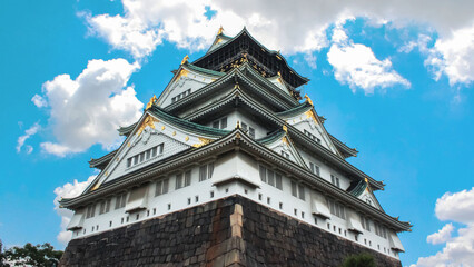 Osaka, the main building of Osaka Castle.