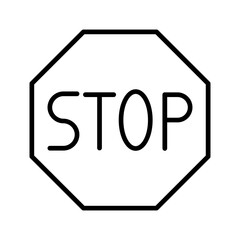 Stop Sign Vector Icon