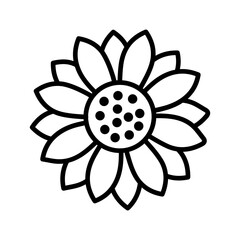 Sunflower Vector Icon