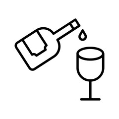 Wine Pouring Vector Icon