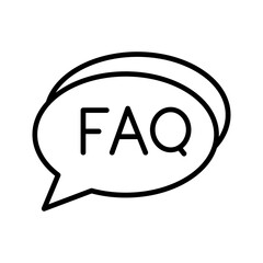 FAQ Section Vector Icon