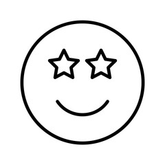 Star-Struck Vector Icon