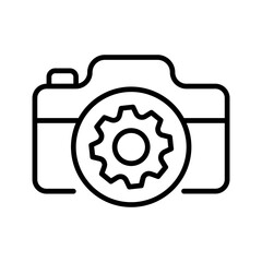 Camera Settings Vector Icon