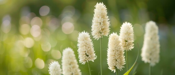  A tight shot of a flower cluster with a shallow depth of field, featuring blurred backgrounds both in the foreground  and background