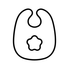 Cute Bibs Vector Icon