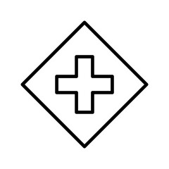 Obraz premium Plus Sign Vector Icon