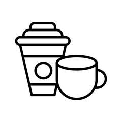 Coffee or Tea Vector Icon