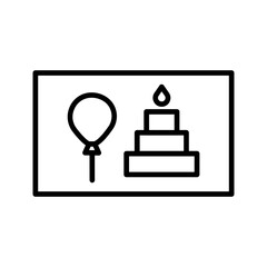 Birthday Banner Vector Icon